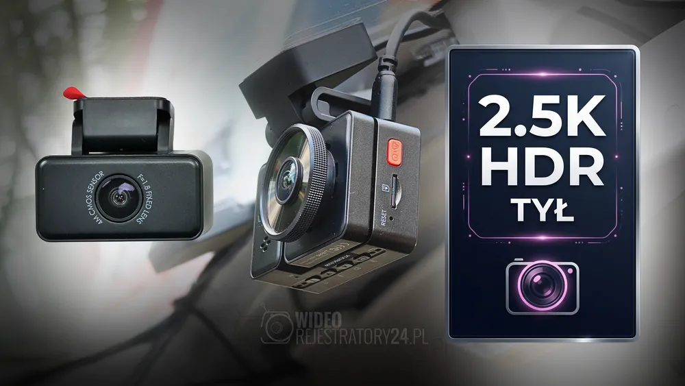 jakość nagrań z tyłu w kamerze samochodowej vantrue e2 pro